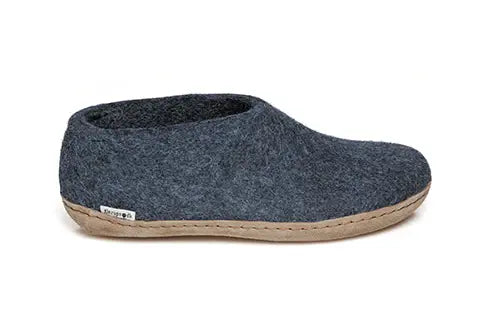 Glerups Felt Shoe With Leather Sole
