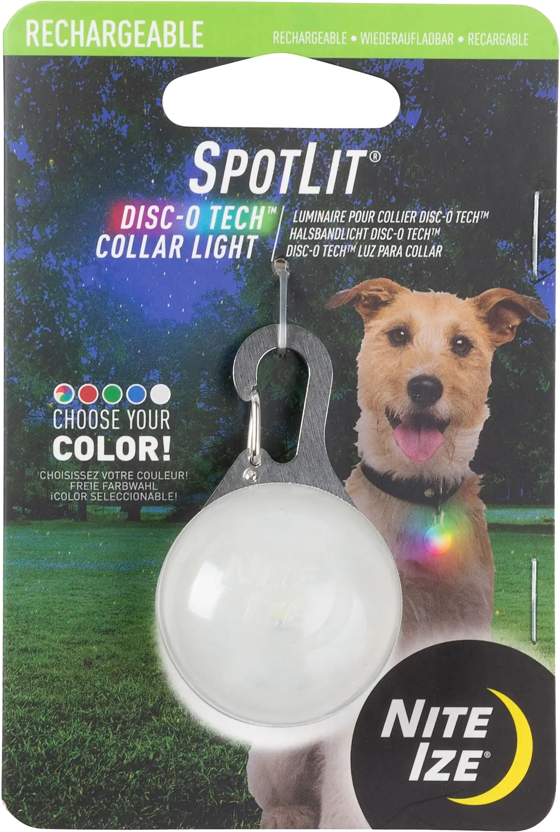Nite Ize Pet Spotlit XL Rechargeable LED - Disc-O-Tech