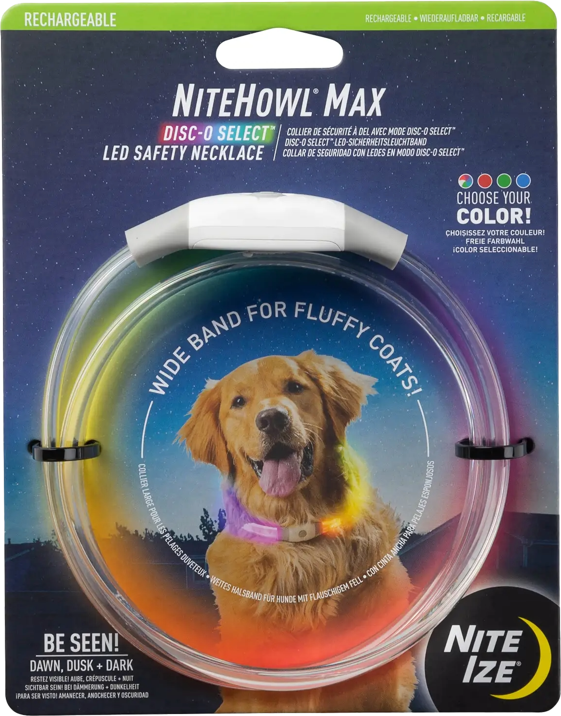 Nite Ize Nitehowl Max Rechargeable LED Safety Necklace