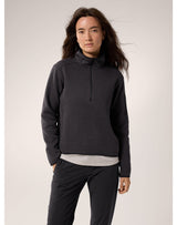 F23-X000006538-Covert-1-2-Zip-Neck-Black-Heather-II-Women-s-Front-View