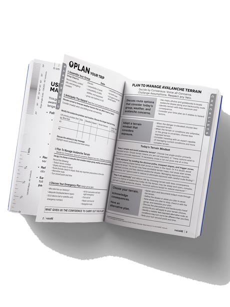 Backcountry Access AIARE Decision-Making Guide Field Book