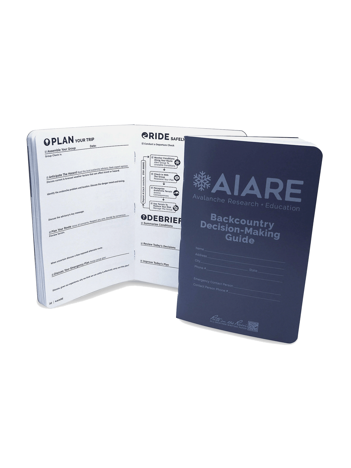 Backcountry Access AIARE Decision-Making Guide Field Book