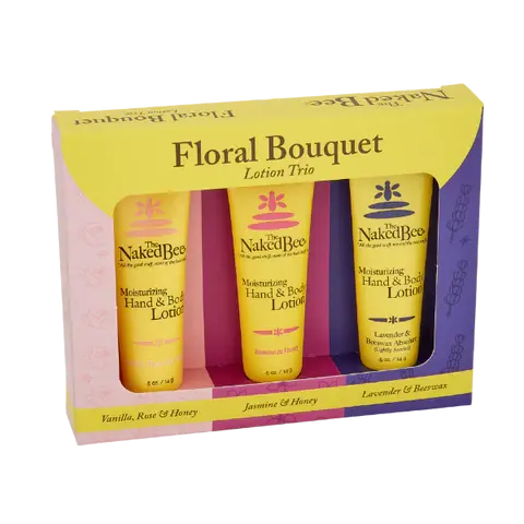 The Naked Bee Floral Bouquet Lotion Trio
