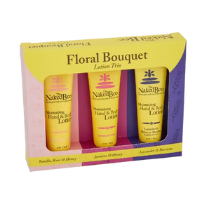 The Naked Bee Floral Bouquet Lotion Trio