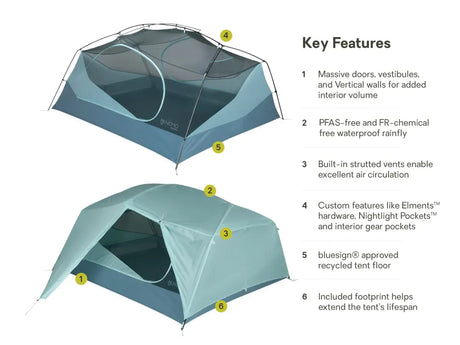 Nemo Aurora 3P Tent & Footprint