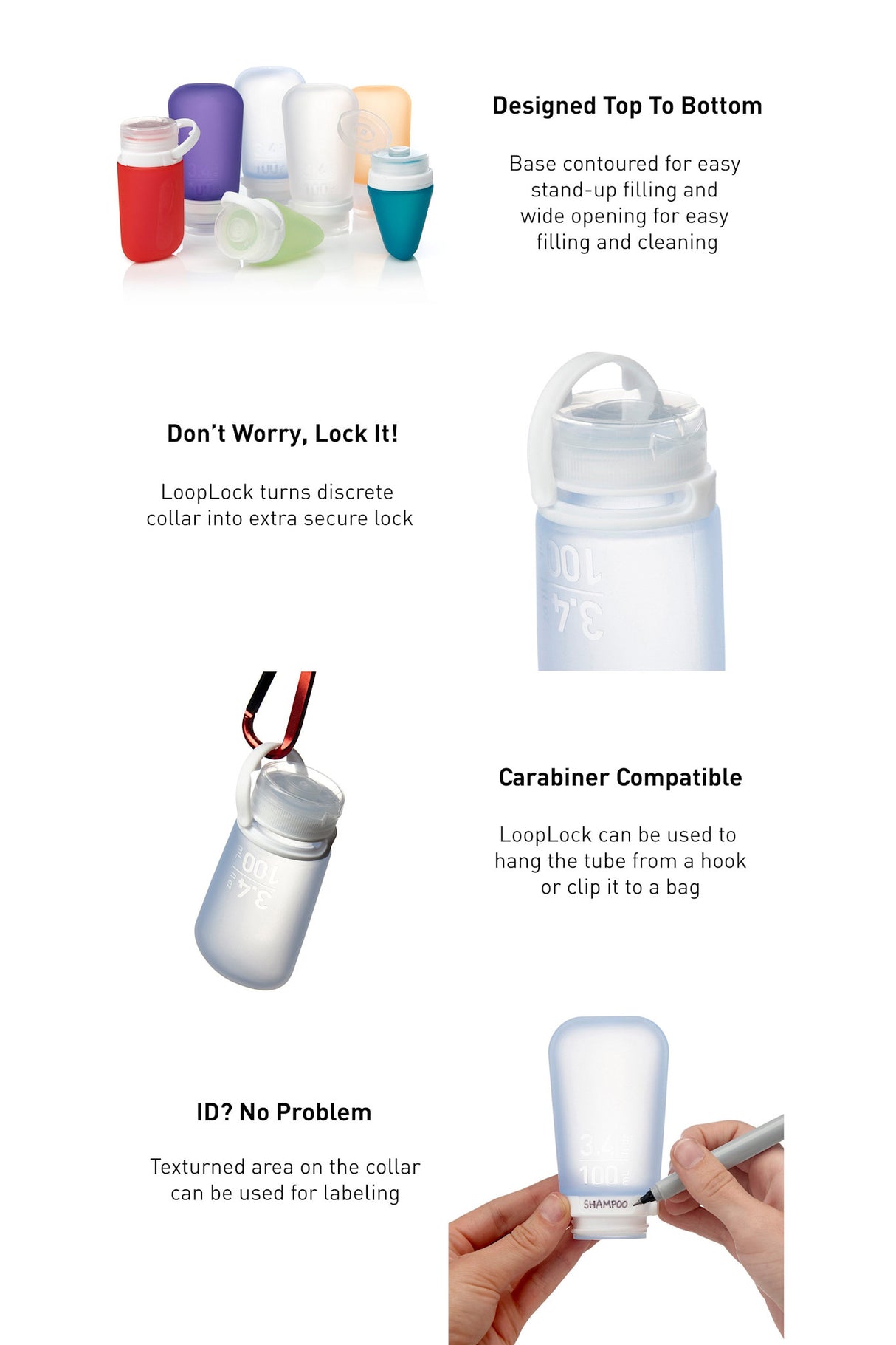 Humangear GoToob+ 3 Pack Small Tubes