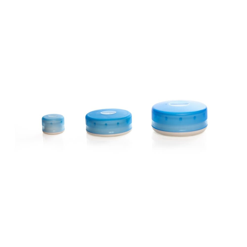 Humangear GoTubb Medium 3 Pack, Clear/Green/Blue