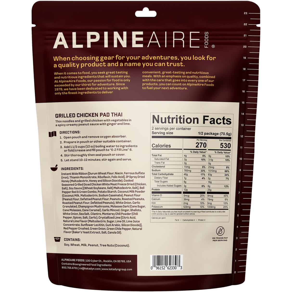 AlpineAire Grilled Chicken Pad Thai - Two Servings