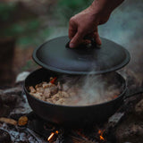GSI Guidecast Deep Fry Pan with Lid 12"