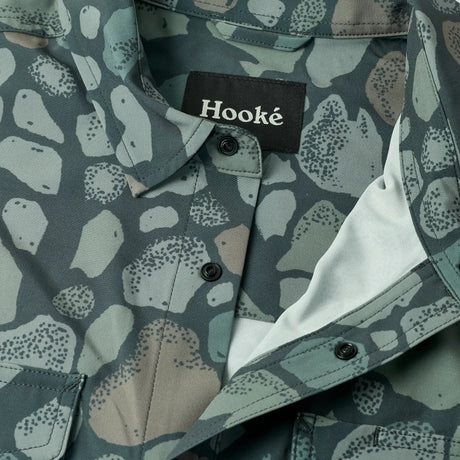 Hooke River Camo Short Sleeve Button Up Shirt Men's