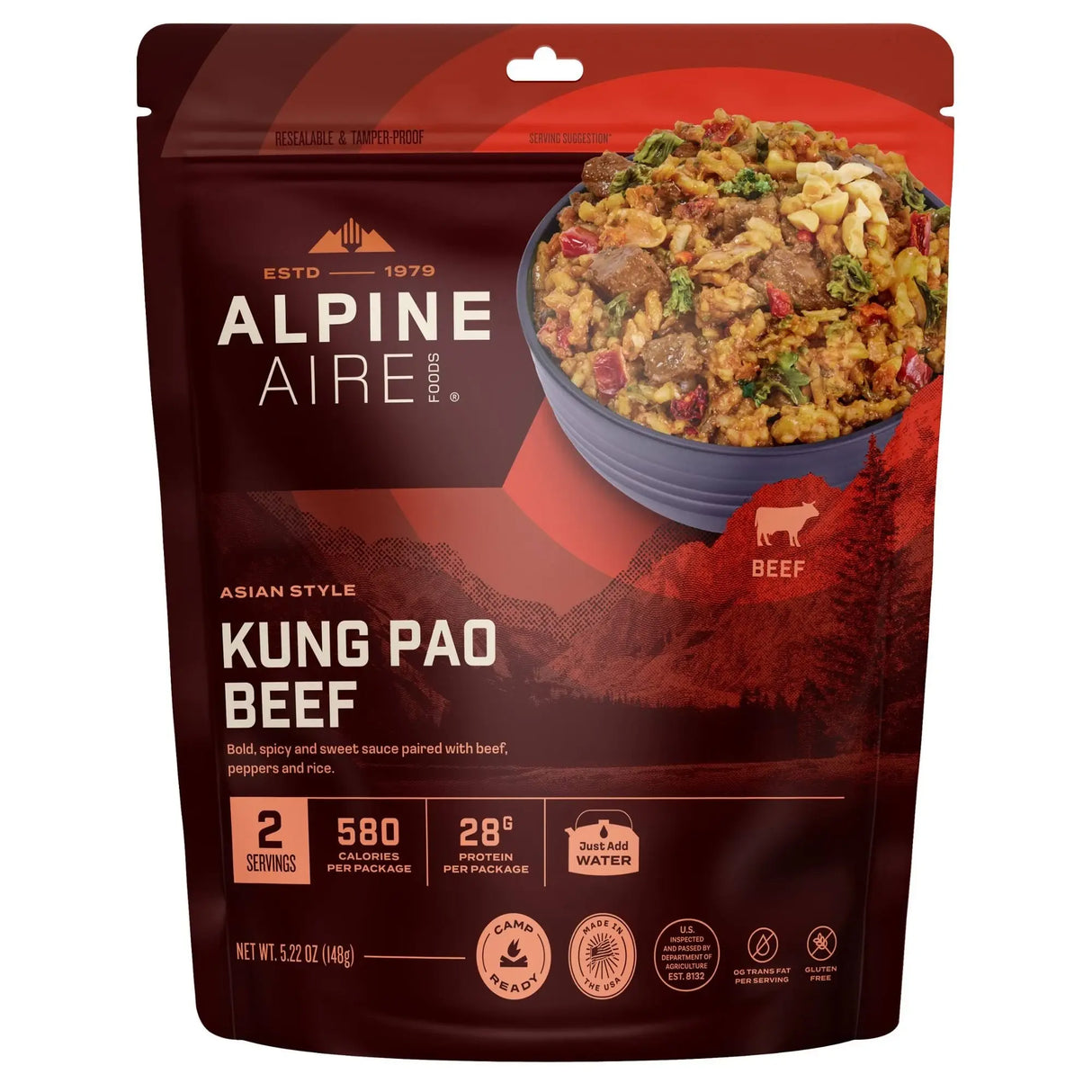 AlpineAire Kung Pao Beef - Two Servings