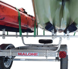 Malone Pre-Built MicroSport 2 Kayak Trailer Package (2 Sets Bunks, Spare Tire)
