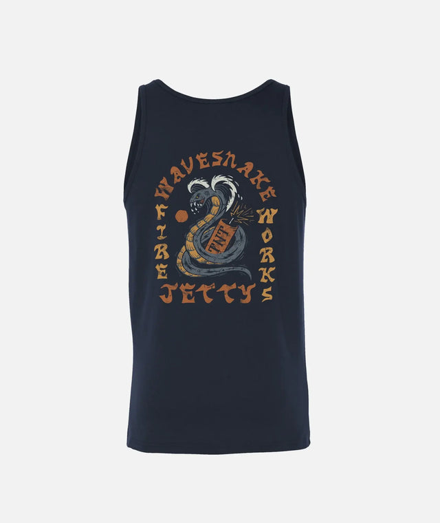 Jetty Wave Snake Tank Top Men's