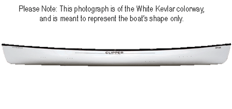 Clipper Canoe Mackenzie 18'6" Ultralight w/ Black Trim & Two Wood Web Seat
