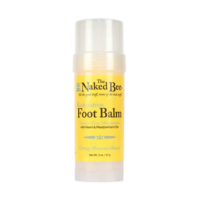 The Naked Bee Foot Balm Orange Blossom Honey Restoration, 2 oz.