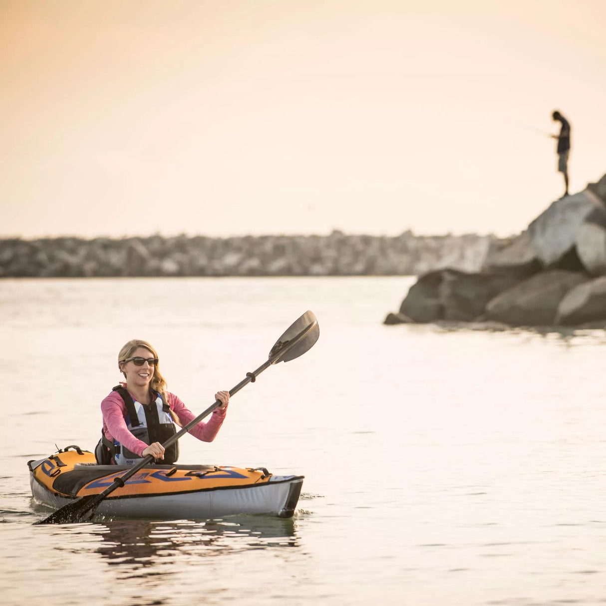Advanced Elements Advancedframe Sport Inflatable Kayak with Pump