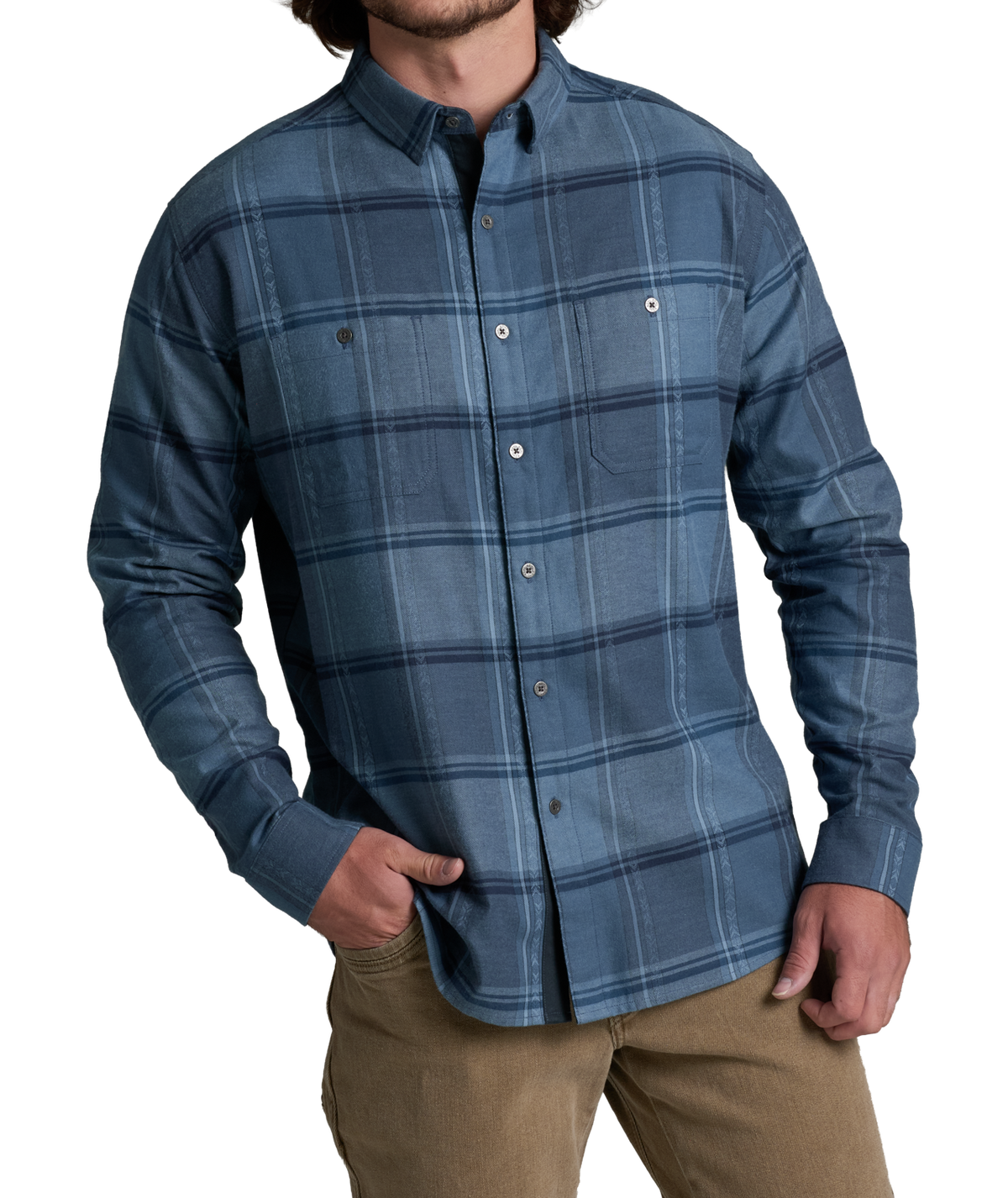 Chemise à manches longues en flanelle Kuhl Fugitive pour homme