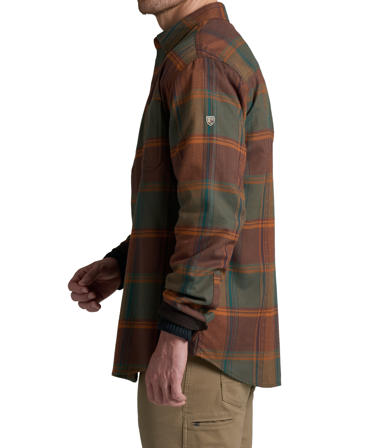 Chemise à manches longues en flanelle Kuhl Fugitive pour homme