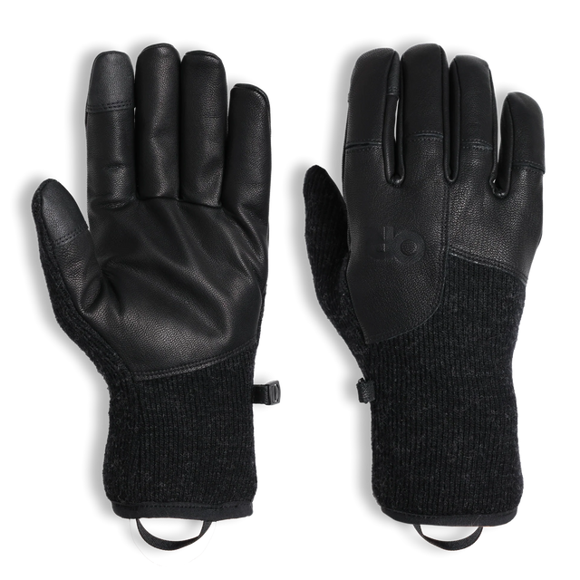 Outdoor Research Flurry Leather Glove Men's - Charcoal