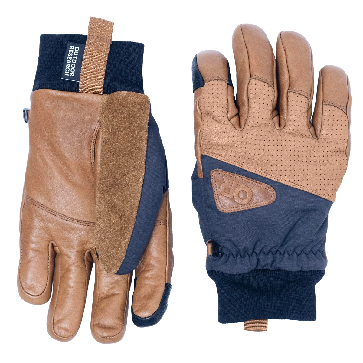 Outdoor Research Snowcrew Leather Glove - Dark Natural/Black