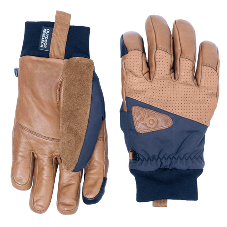 Outdoor Research Snowcrew Leather Glove - Dark Natural/Black