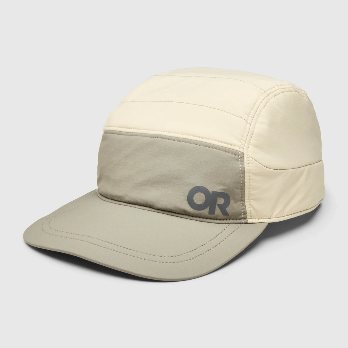 Outdoor Research Vesper Insulated 5-Panel Cap - Gravel/Pro Khaki