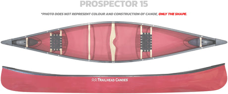 Trailhead Canoes Prospector 15 Carbon Kevlar  /  Wood Trim