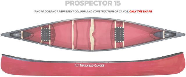 Trailhead Canoes Prospector 15 Carbon Kevlar  /  Composite Trim
