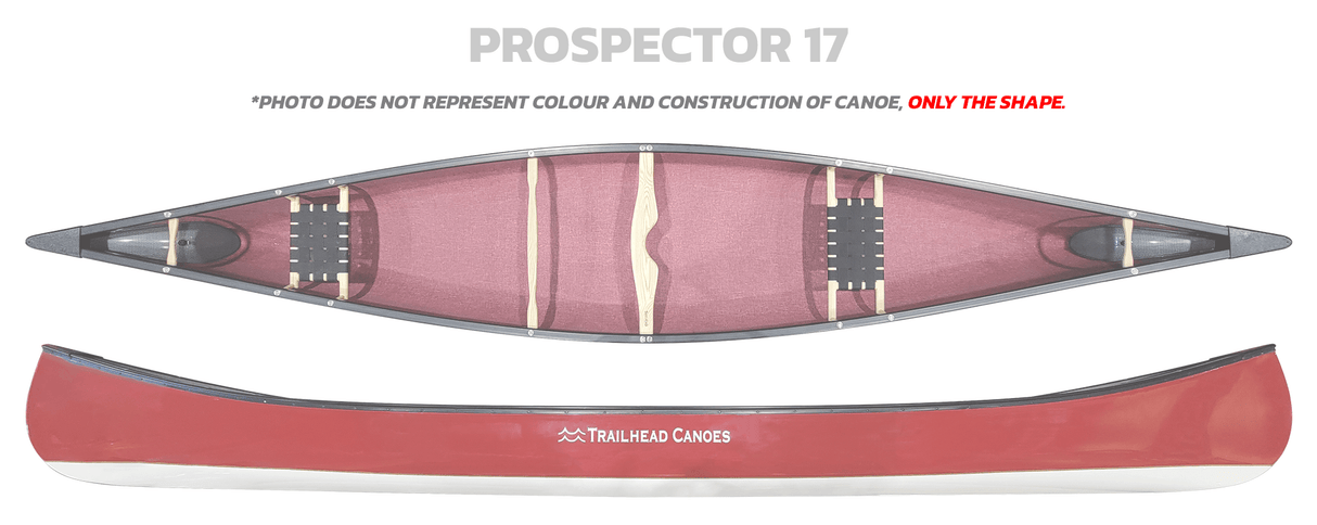 Trailhead Canoes Prospector 17 Carbon Kevlar /  Wood Trim