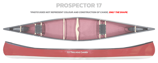 Trailhead Canoes Prospector 17 Carbon Kevlar /  Wood Trim