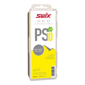 Swix PS10 Yellow 0C to 10C Glide Wax, 180g