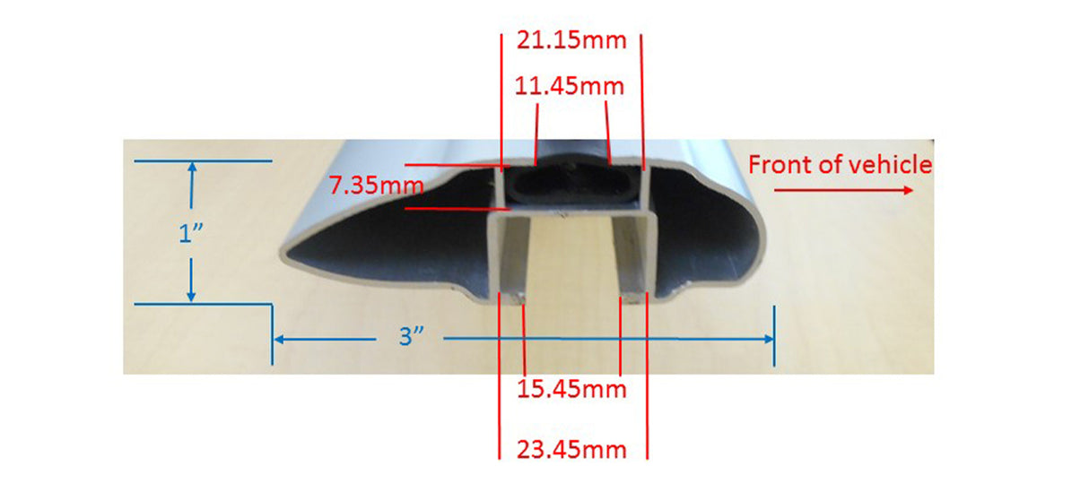Malone AirFlow 2 Aero Cross Rail 58 in