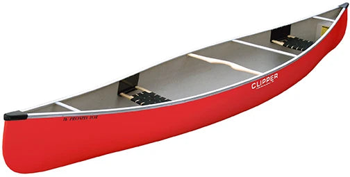 DEMO - Clipper Canoe Prospector 16' Fiberglass, Red