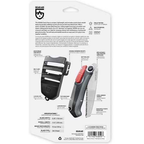 Gear Aid Skara Camp Saw with Sheath