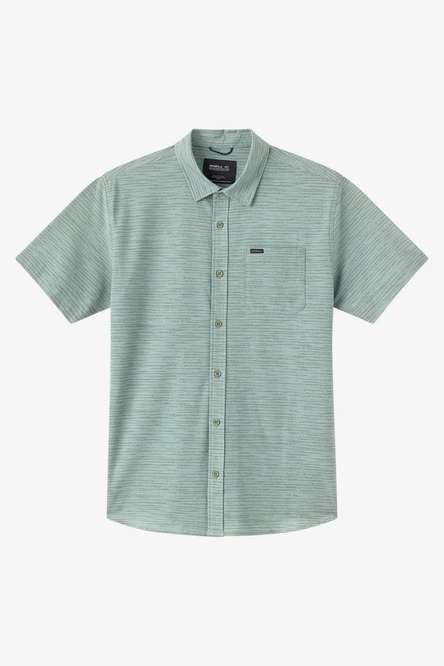 O'Neill TRVLR UPF Traverse Stripe Short Sleeve Standard Shirt Men's