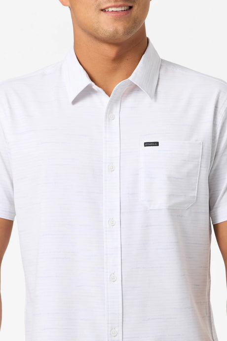 O'Neill TRVLR UPF Traverse Stripe Short Sleeve Standard Shirt Men's