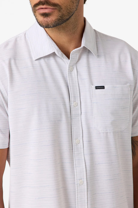 O'Neill TRVLR UPF Traverse Stripe Short Sleeve Standard Shirt Men's