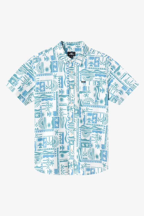 O'Neill UPF Slub Standard Woven Short Sleeve Button Up Shirt Men's