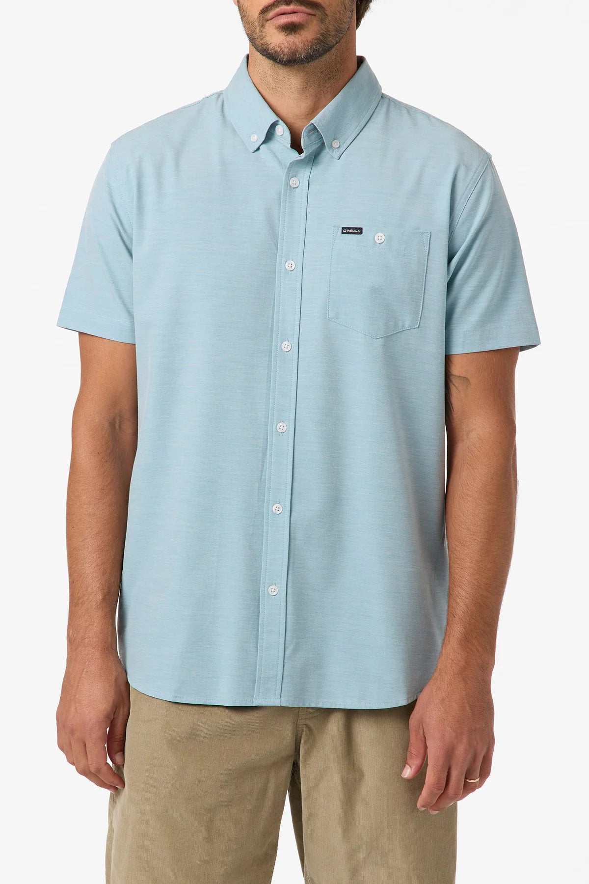 O'Neill Light Check Standard  Short Sleeve Button Up Shirt Men's
