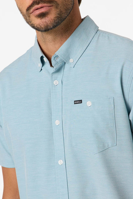 O'Neill Light Check Standard  Short Sleeve Button Up Shirt Men's