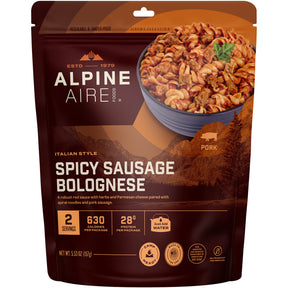 AlpineAire Spicy Sausage Pasta - Two Servings
