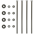 Trailhead Canoe Seat Bolt Kit 6-Inch Stainless Steel 4-Pack