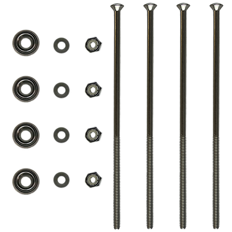 Trailhead Canoe Seat Bolt Kit 6-Inch Stainless Steel 4-Pack