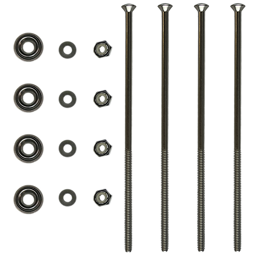 Trailhead Canoe Seat Bolt Kit 6-Inch Stainless Steel 4-Pack