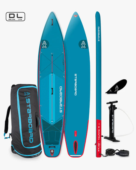 Starboard 12'6" X 30" Touring Deluxe Lite Inflatable SUP with Paddle