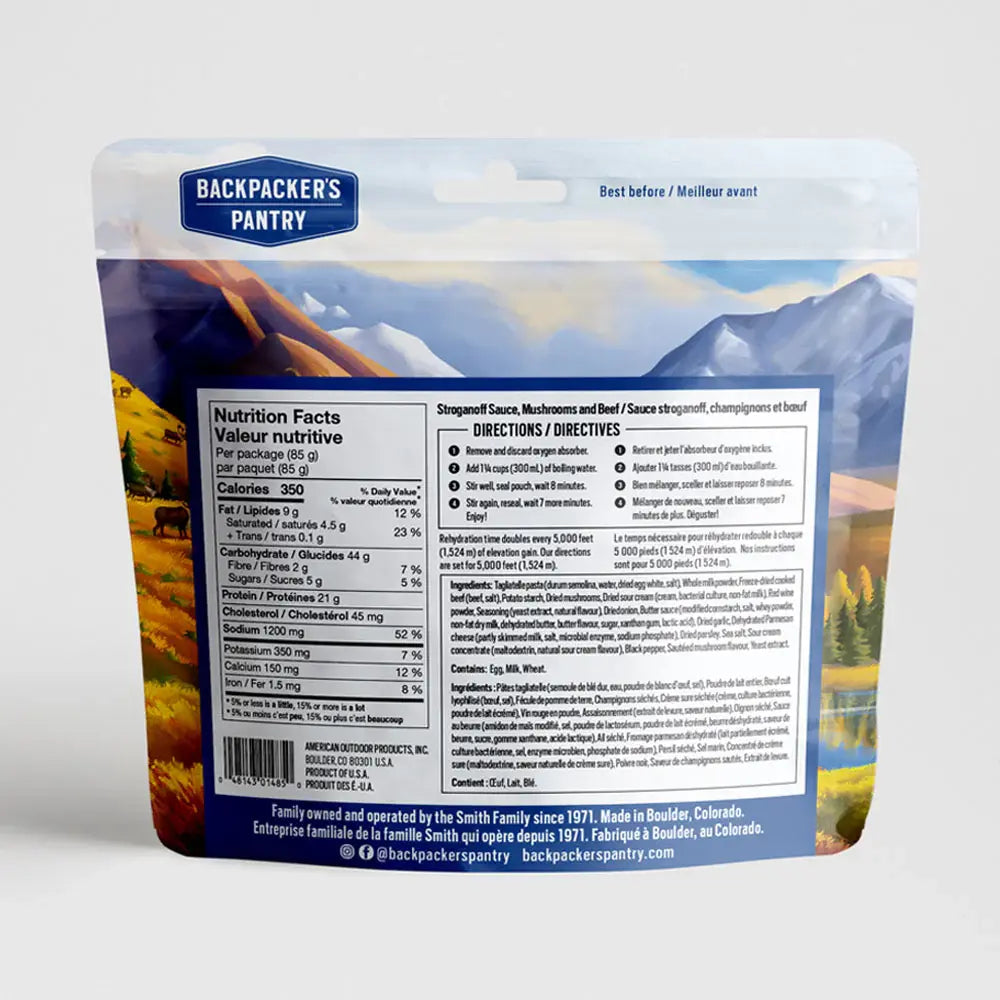 Backpackers Pantry Beef & Mushroom Stroganoff
