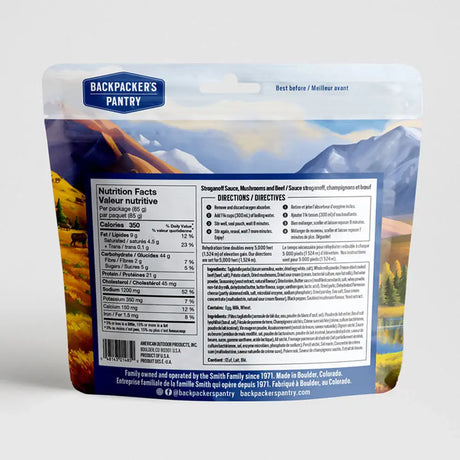 Backpackers Pantry Beef & Mushroom Stroganoff