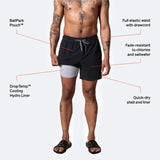 Saxx Oh Buoy 2N1 7" Volley Shorts Men's