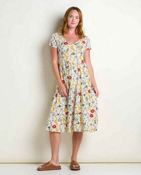 Toad & Co Marley Tiered Midi Dress Women's