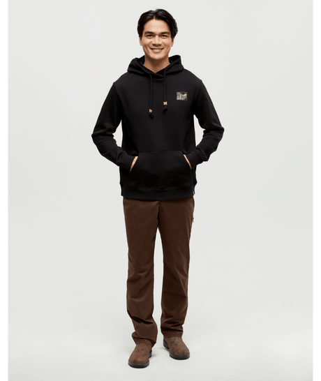 Ten Tree Etched Mountain Hoodie Graphic Men's